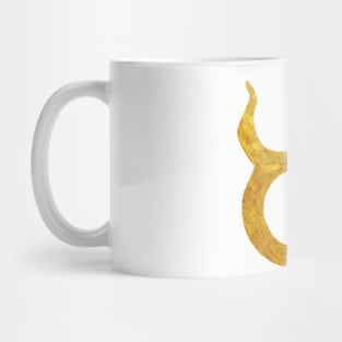 Golden Taurus Astrology Sign Mug